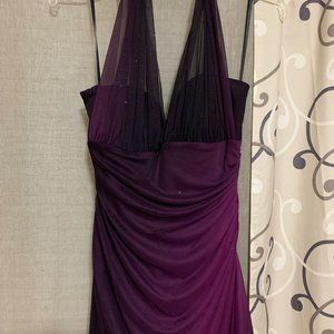Size 10 Blondie Nites by Linda Bernell Floor length 2 toned Purple party dress